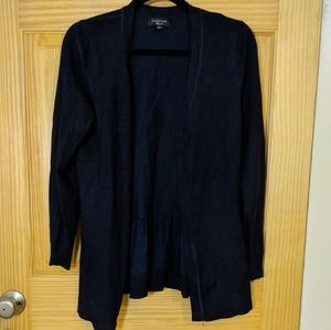 Never-worn open-front knit cardigan, navy